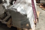Car engine on pallet