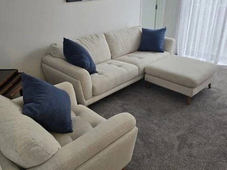 3 seat couch, Arm chair, Ottoman