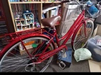 Womans push bike
