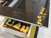 Pac-Man arcade table, glass top