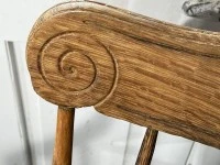 APRIL SALE >> Antique Spindle Back Arm Chair: Oak, or Elm and Ash