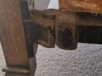 Antique Edwardian Oak Double Bed