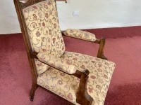 2 arm chairs roughly 1.2mh x 1m wide, 1m d small suitcase 60cm x 30cm ...