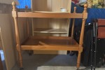 Double bed frame and mattress, Bedside table, Pedestal fan, wooden kit...