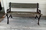 1 x writing desk, lounge chair, park bench