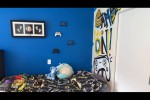 4 single beds, boxes, 3 and 2 seater recliner couch and washing machin...