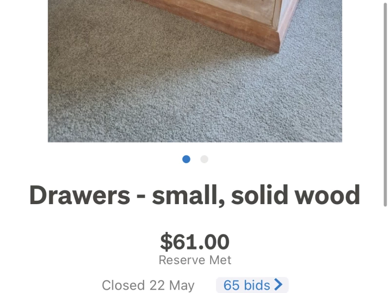 Drawers - small, solid wood