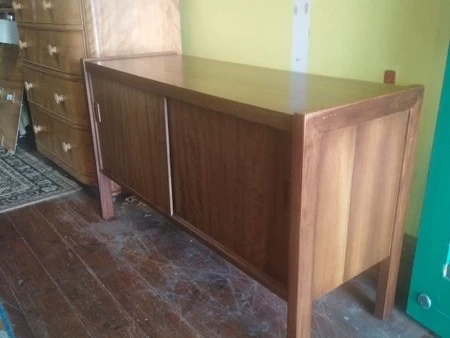 ## vintage mid century wooden sideboard ##