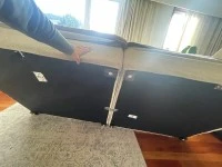 Early Settler slouch couch and ottoman - 1yrs old excellent condition ...