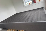 Queen sized bed mattress and bottom frame