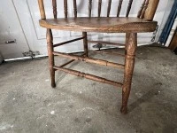 APRIL SALE >> Antique Spindle Back Arm Chair: Oak, or Elm and Ash