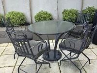 Round table and 4 chairs