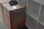 Double bed,small fridge,small couch,chair arm,2 bookshelfs