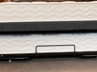 King single bed + mattress and single trundler + mattress