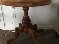 Antique Card table, Antique chair