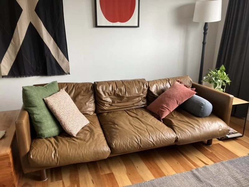 NOOD Leather couch - Wellington pick up