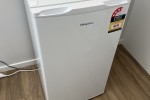 Mini freezer, Flat pack desk, 4x Banana boxes (4)