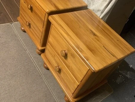 X2 rimu bedside tables