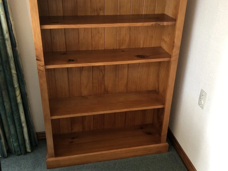 Large rimu bookcase, Small rimu/pine bookcase, Rimu hutch dresser can ...