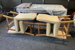 Dining table and 4 chairs, Dining chairs x 4