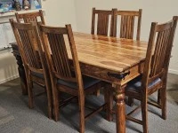 Dining table and chairs