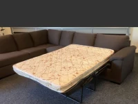 L-shaped sofa with pullout bed