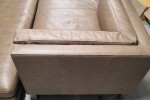 Coco Republic Leather Chaise Sofa