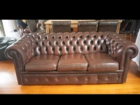 3 seater leather couch