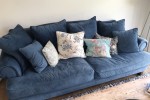 Early Settler Lisette 3.5 Seater Velvet Sofa Celeste Indigo