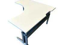 Height adjustable Corner Desk by Vidak and Haworth