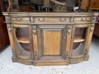 Hardwood Vintage Walnut Buffet - Fragile