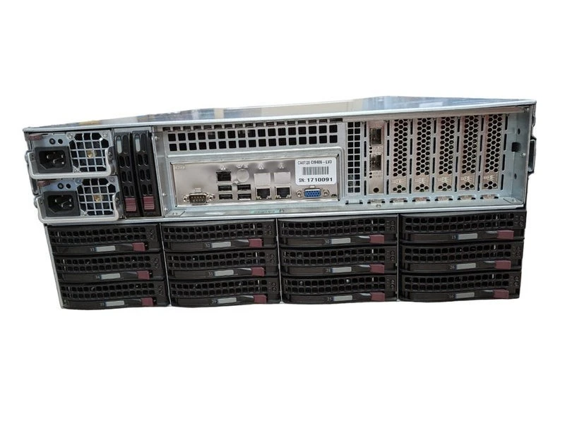 Supermicro X9DRD Server - 256GB DDR3 - 112 TB HDD - 9.6TB SSD - 2x Xeo...