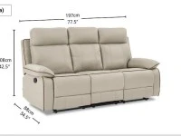 3 seater recliner sofa Will be as it is, NOT dissambled, 1 seater recl...