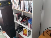 Double bed, Chest of drawers, Desk, Chair
