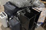 Plastic clothes drawer - mid 4 tier, 2 big luggage, 1 medium, 1 small,...