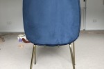 Nood Dining Chairs Dark Blue Velvet x 6