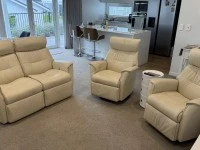 1x two Seater couch + 2x armchairs lounge suite