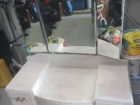 Dressing table with mirror