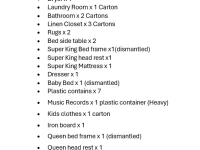 2 bedroom apartment move