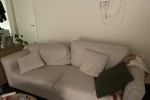 Double bed base and mattress, Double bed mattress, Desk, 3 seater couc...