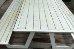 Outdoor picnic table