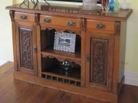 Kauri side board, Wooden draws, Dresser antique