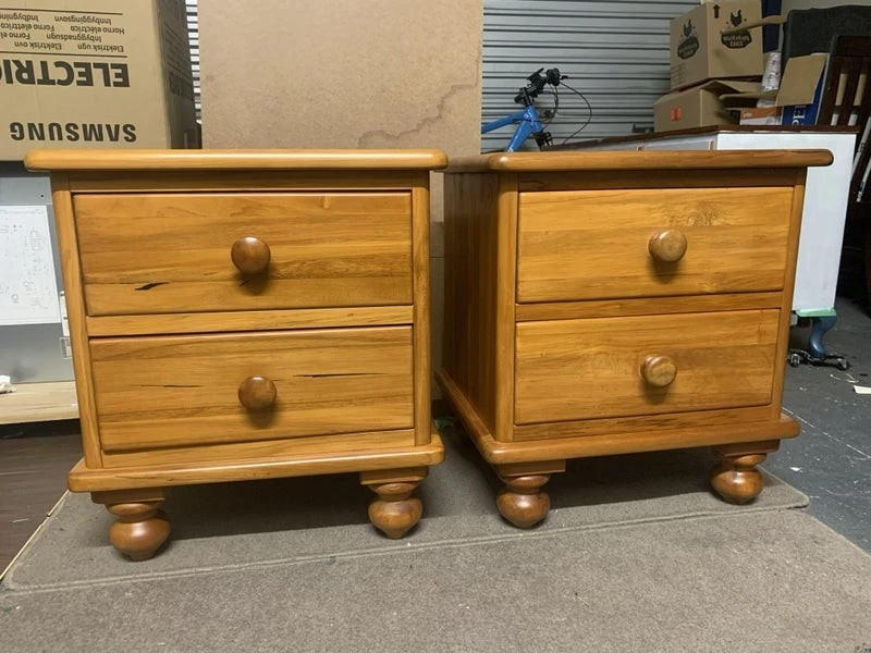 X2 rimu bedside tables