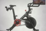 Stationary Peloton training bikr