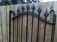 Black Wrought Iron Path or Entrance Gate Wow! Wide 880mm, High 1820/16...