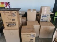 Commercial oven, Commercial deep fryer, Fridge, Approx 20 Moving boxes