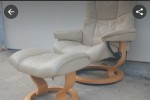 Recliner chair and footstool