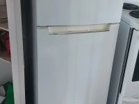 Double bed,small fridge,small couch,chair arm,2 bookshelfs