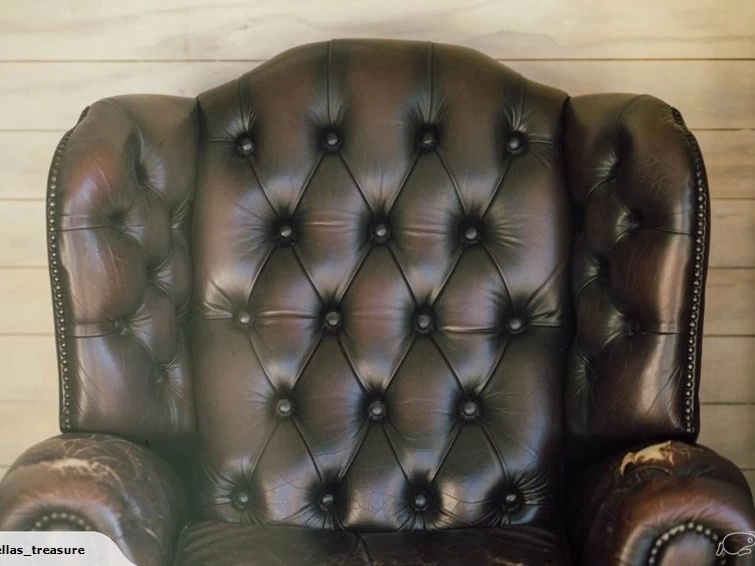 Leather Wingback Armchair
