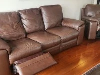 Two lounge chairs, 3 seater couch